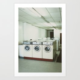 Grungy Laundromat Art Print