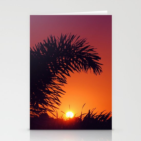 sunset in mexico Stationery Cards