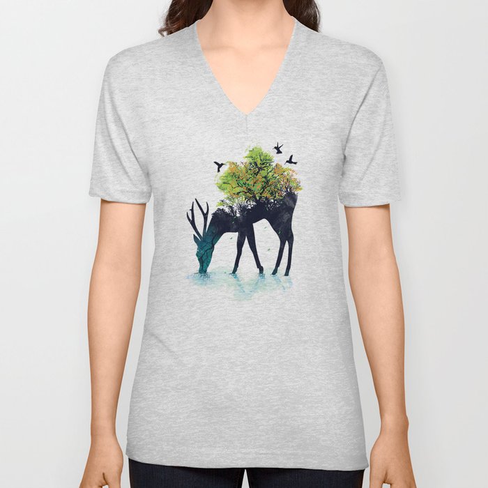 Watering (A Life Into Itself) V Neck T Shirt