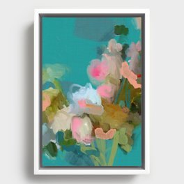 floral abstract 1 22 Framed Canvas