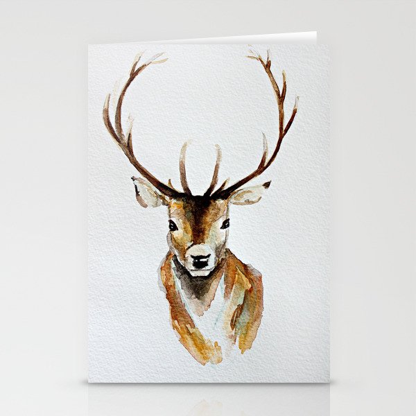 Buck - Watercolor Stationery Cards