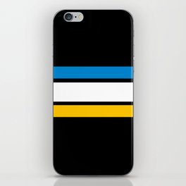 TEAM COLORS 2 LGT. BLUE,YELLOW GOLD, WHITE iPhone Skin