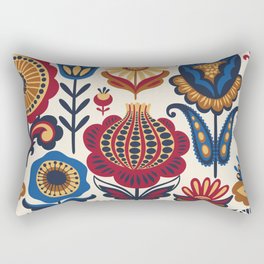 Scandinavian Folk Art Pattern Rectangular Pillow