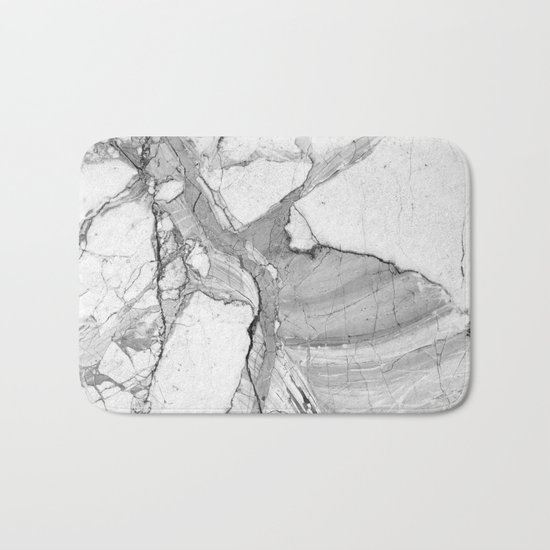 Grey marble Bath Mat