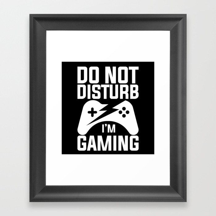 Gaming Gamer Video Game Console Framed Art Print