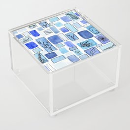 Floral Blues Acrylic Box