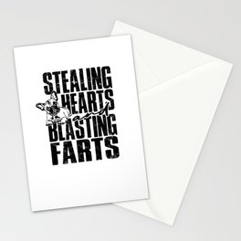 Stealing hearts and blasting farts - doggy Stationery Card