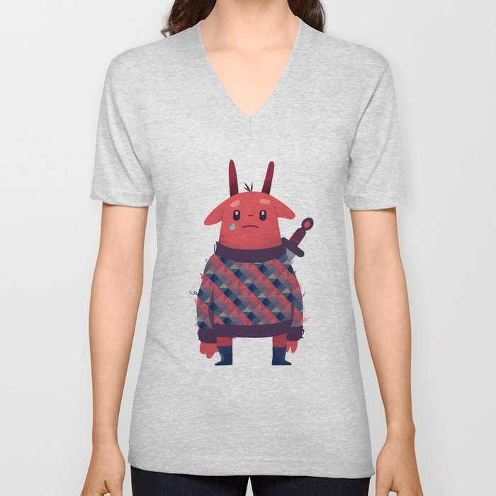 Bunny V Neck T Shirt