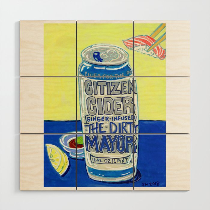 Citizen Cider - The Dirty Mayor Wood Wall Art