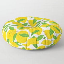 Peach fruit seamless pattern illustration  Floor Pillow