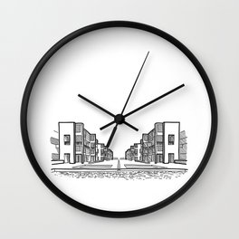Kahn - Salk Institute Sketch (B) Wall Clock