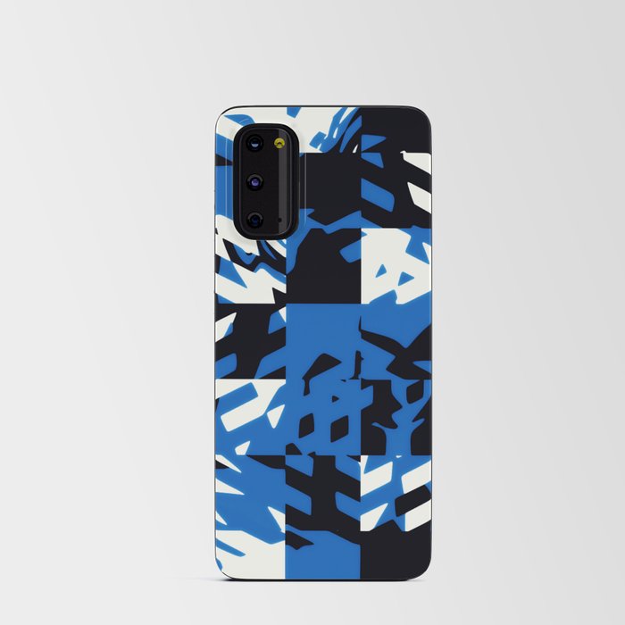 Blue Digital Abstract  Android Card Case