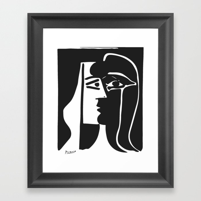Picasso - Kiss 1979 Artwork Reproduction Framed Art Print