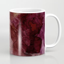 Rose, Burgundy and Merlot Watercolor Flowers Coffee Mug
