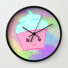 Happy Cupcake Wall Clock