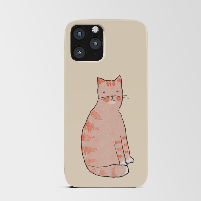 Orange cat iPhone Card Case