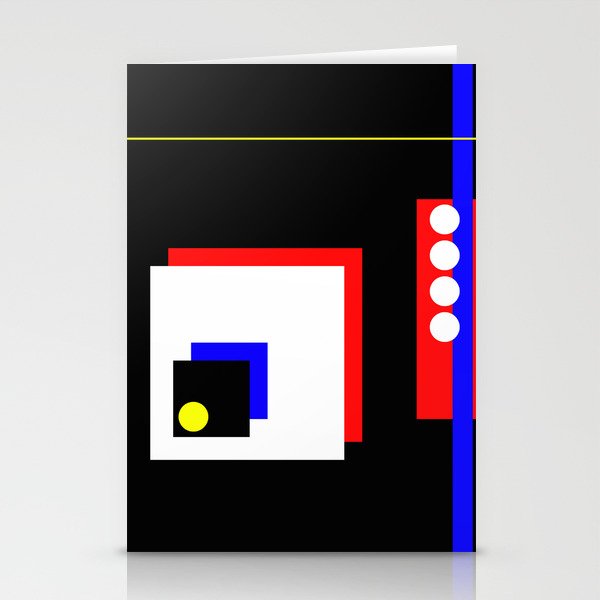 Traffic Jam Abstract Minimalist Geometric Artwork In Primary