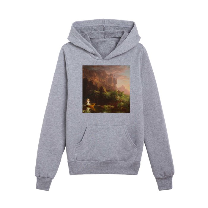 Thomas Cole The Voyage of Life Childhood 1842 Kids Pullover Hoodie