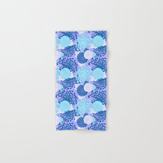 Art Deco Flowers Hand & Bath Towel