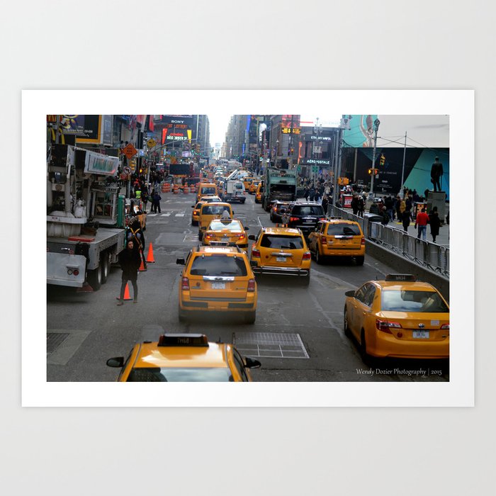 Taxi's of NYC Art Print