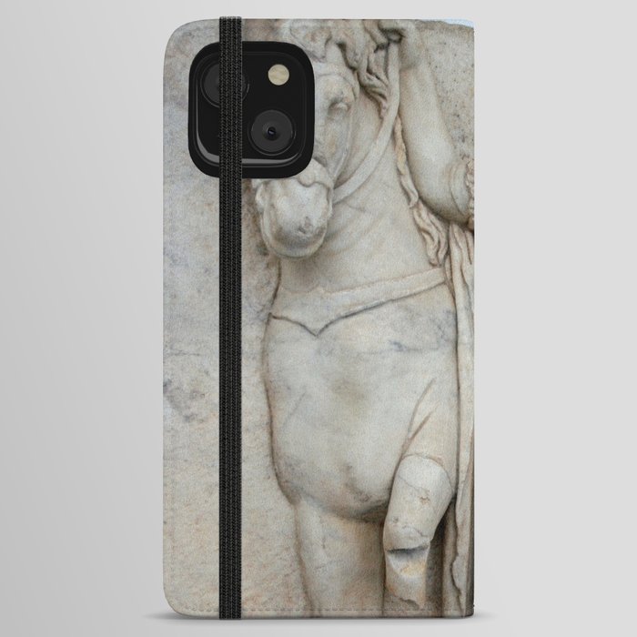 Roman Sebasteion Relief Sculpture Of Imperial Prince Diokouros iPhone Wallet Case