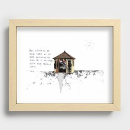 Mel Gibson is in your shed Recessed Framed Print