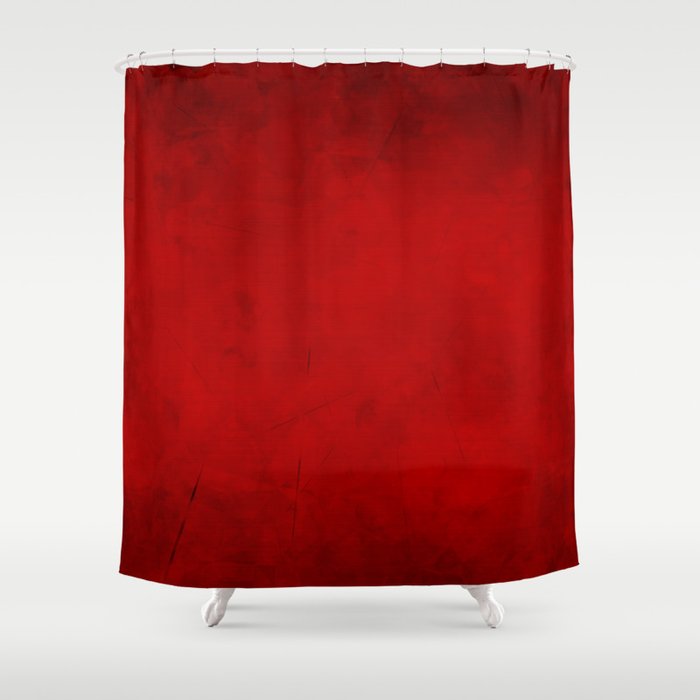 Energy red Shower Curtain