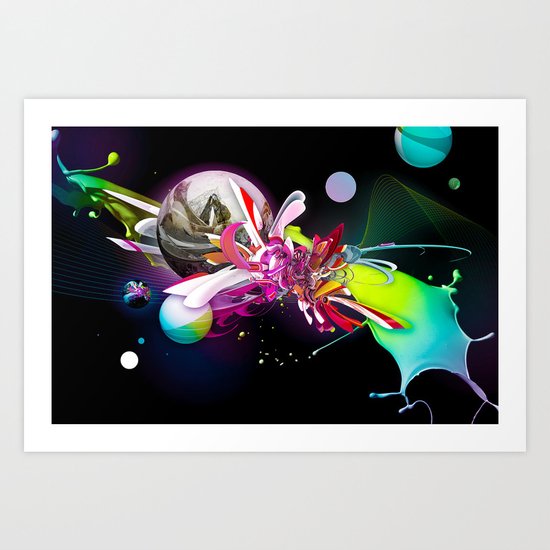 Splash Runner Art Print