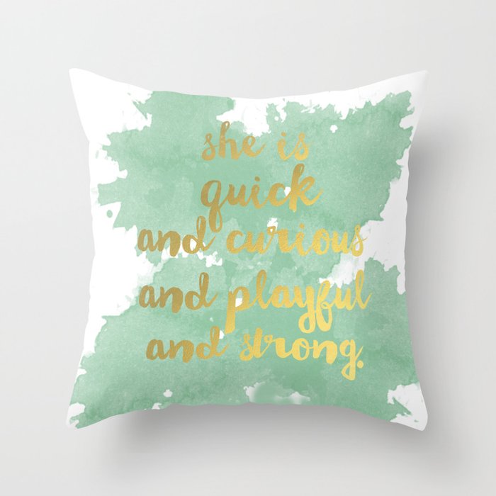 Kate spade green pillow 2025