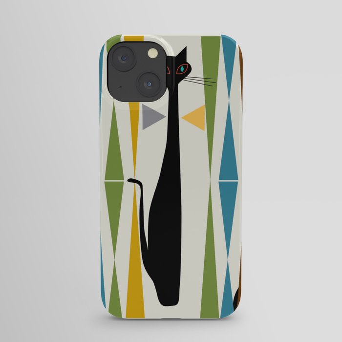 Mid-Century Modern Art Cat 2 iPhone Case