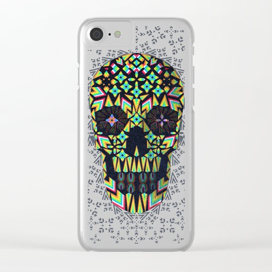 Skull 6 Clear iPhone Case