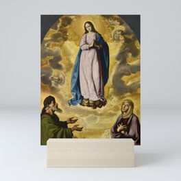 The Immaculate Conception with Saint Joachim and Saint Anne by Francisco de Zurbaran Mini Art Print