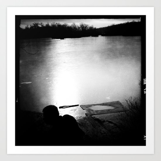 dark sea. Art Print
