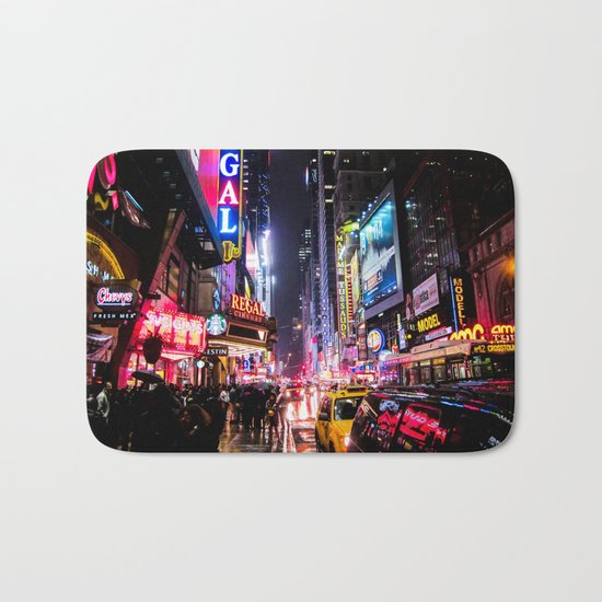 New York City Night Bath Mat
