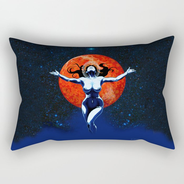 Space Woman Transcendent Rectangular Pillow