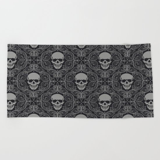 Skull pattern Beach Towel