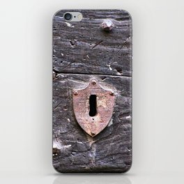 Old Weathered Wooden Door Wood Texture iPhone Skin