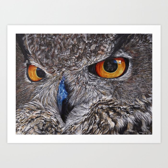 Owl Colored Pencil Drawing Art Print By Nalikaylee Society6 I can't tell you how much practice this has taken and time of course. owl colored pencil drawing art print by nalikaylee