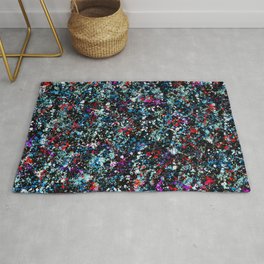 paint drop design - abstract spray paint drops 4 Rug