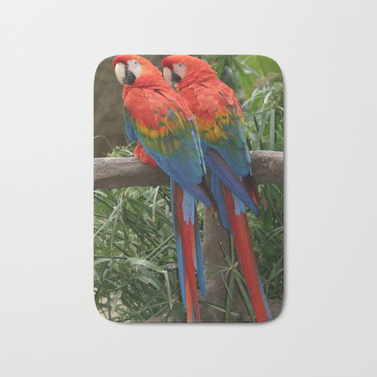 Scarlet Macaws Bath Mat