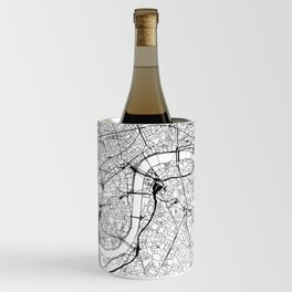 London White Map Wine Chiller