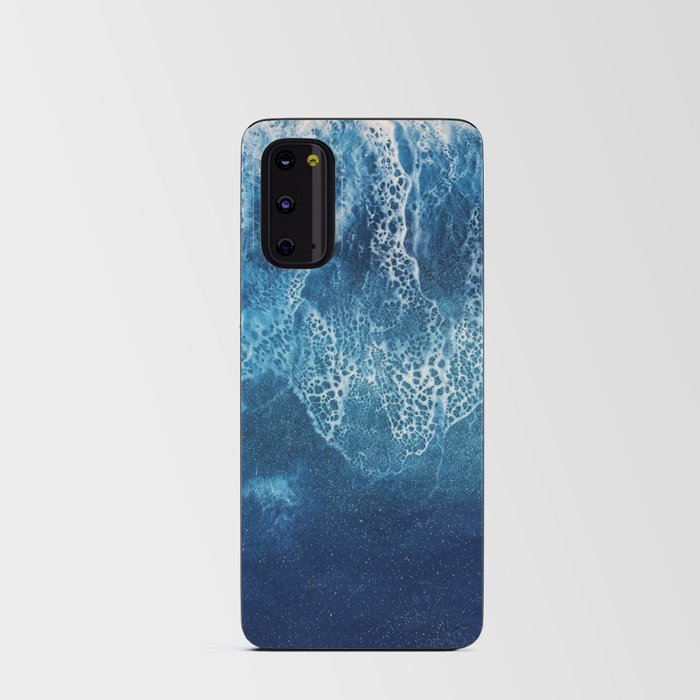 Dark blue ocean Android Card Case