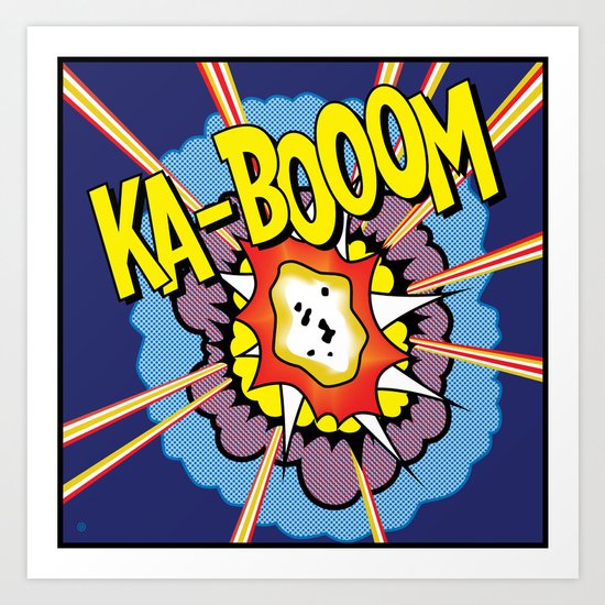 Ka Boom Pop Art Art Print
