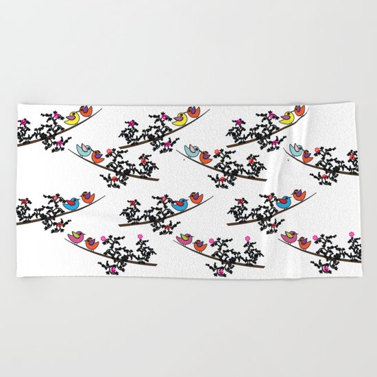birds Beach Towel
