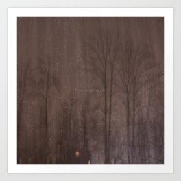 Trees are calling you. Art Print | Photo, Landscape, Nature, Typography 