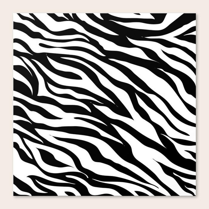 Modern Safari Animal Print Black And White Zebra Stripes Canvas Print By Chicelegantboutique Society6