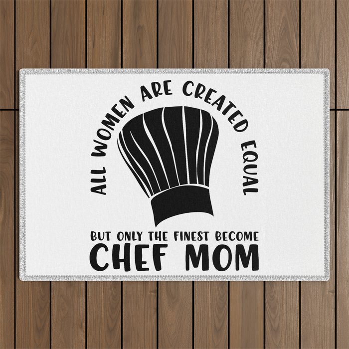 Funny Chef Mom Saying Outdoor Rug