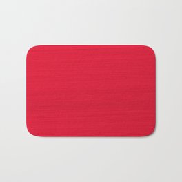 Juicy Red Apple Brush Texture Bath Mat | Pattern, Painting, Monochrome, Scarlet, Ruby, Paint, Minimal, Bright, Minimalist, Solidred 