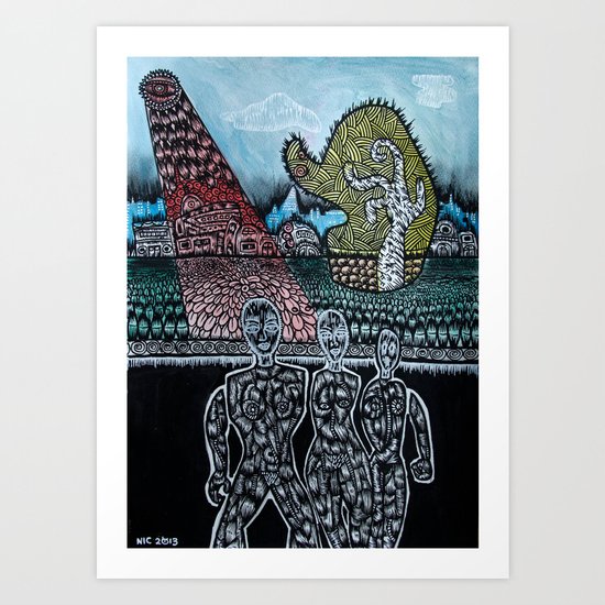 FEMALE ALIENS Art Print