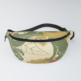 Green Happy Frogs Fanny Pack